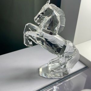 Swarovski Crystal Vintage Rearing White Stallion